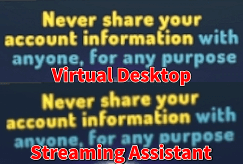 DesktopとStreaming Assistantの画質の違い　比較