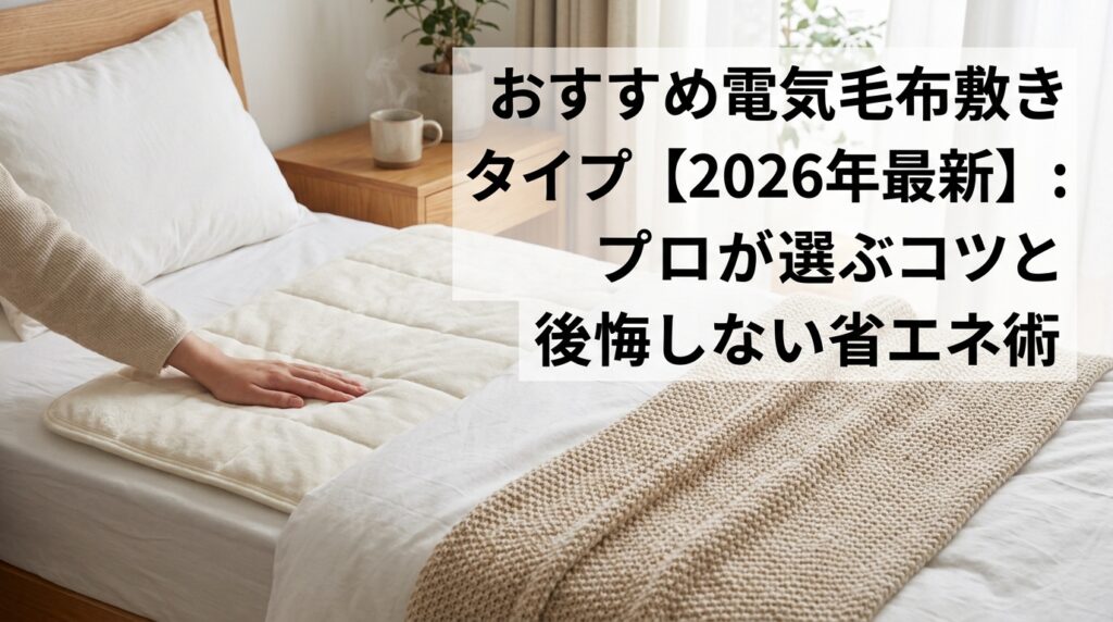 電気敷き毛布おすすめ【2026年最新】プロが選ぶ選び方と後悔しない節電術