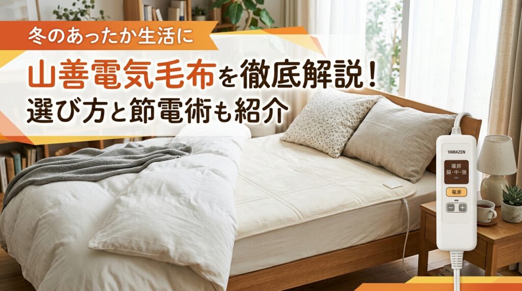 山善の電気毛布を徹底解説!選び方と節電術